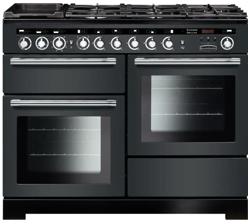 Rangemaster Encore Deluxe 110Cm Dual Fuel Range Cooker Edl110Dffsl/C – Slate Finish 1