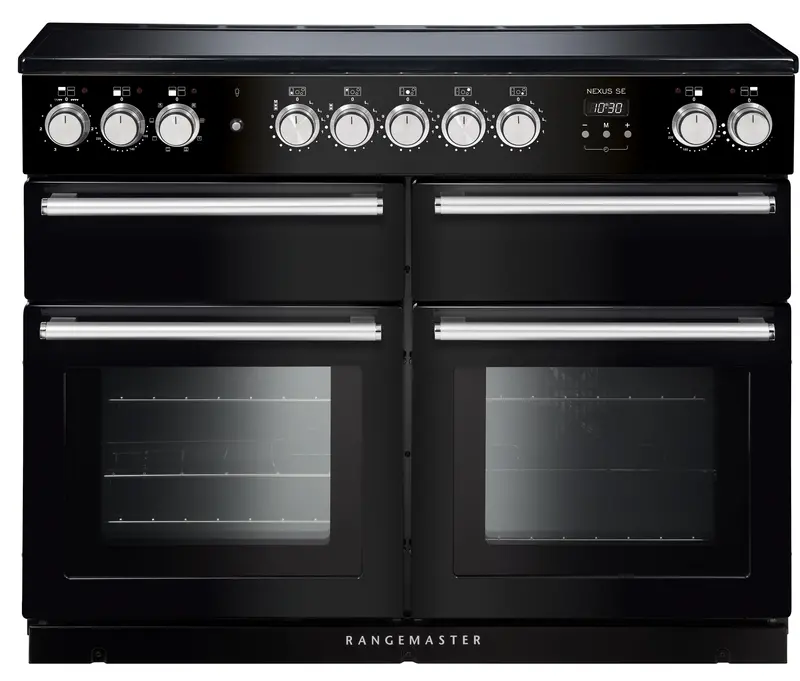 Rangemaster Nexus Se Nexse110Eibl/C 110 Cm Dual-Fuel Range Cooker – Induction Hob, Black 1