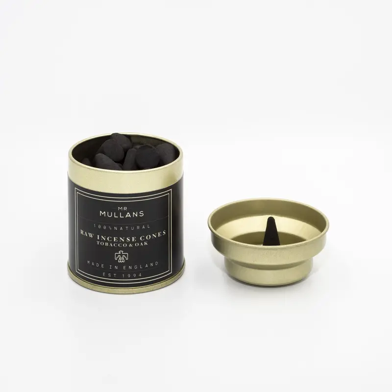 Raw Charcoal Incense Cones – Tobacco & Oak Blend 1