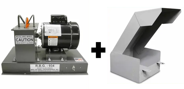 Rbg 934 Heavy-Duty Blade Grinder With Integrated Grit Collector | Rbg934Gc 1
