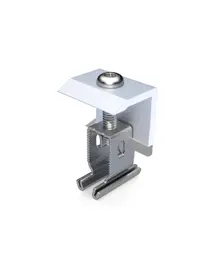 Renusol End Clamp+ – Adjustable For 30–50Mm Rails (Silver Finish) 1