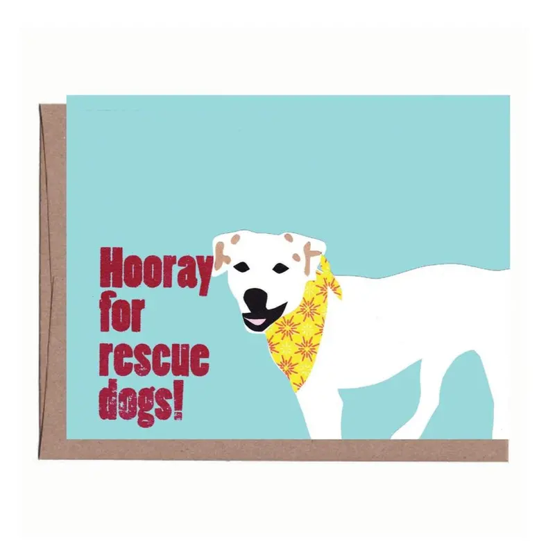 Rescue Dogs Greeting Card – La Familia Green 1