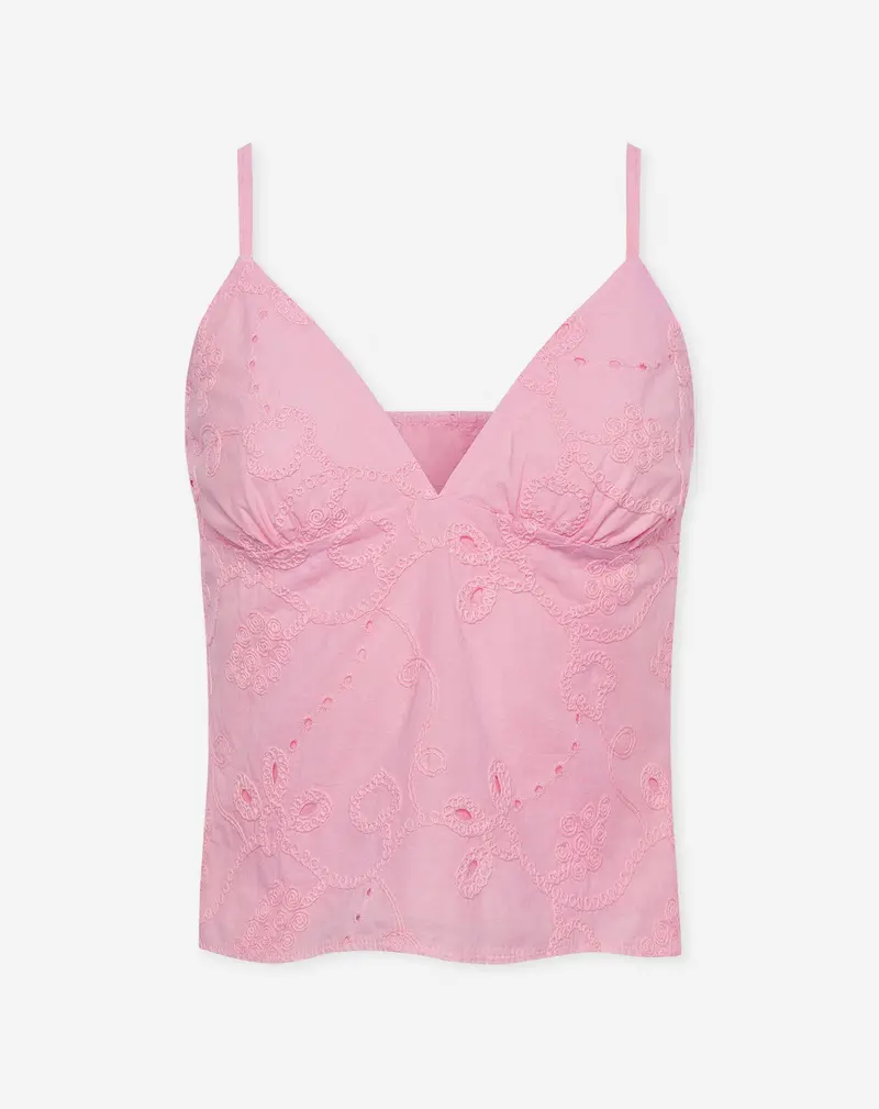 Rose Manou Embroidered Cami Top 1