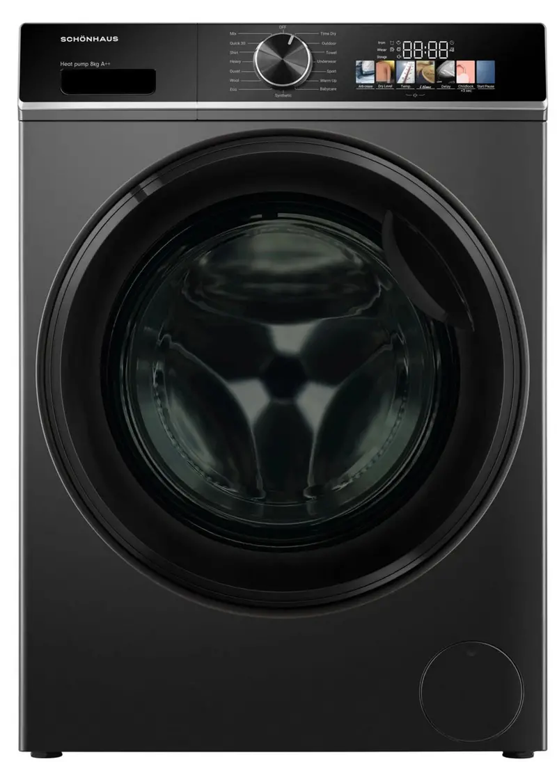 Schonhaus Tdshf018A3G 8Kg A+++ Heat Pump Tumble Dryer – Graphite 1