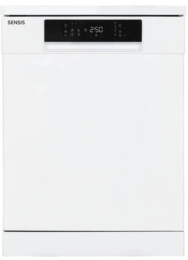 Sensis Dwf0114Fsdw Freestanding Dishwasher – White Cabinet, Standard Dimensions, D Efficiency 1