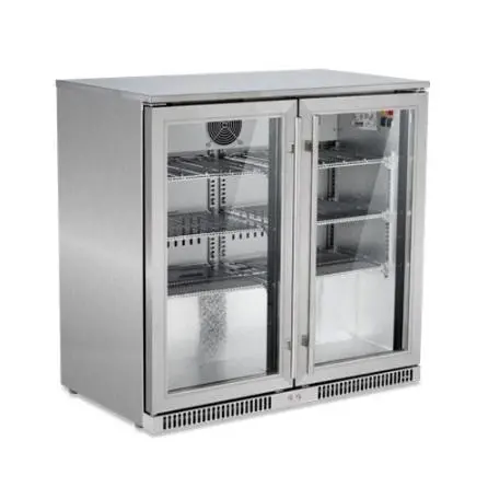 Snomaster 220L Dual-Door Stainless Steel Alfresco Cooler 1