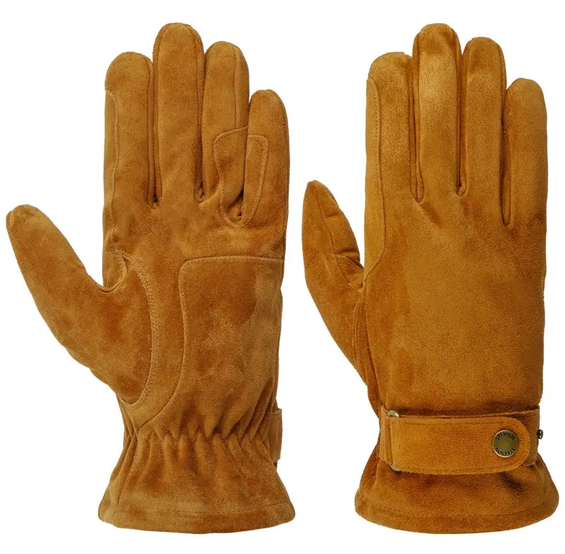 Stetson Revetal Suede Leather Gloves – Beige 2