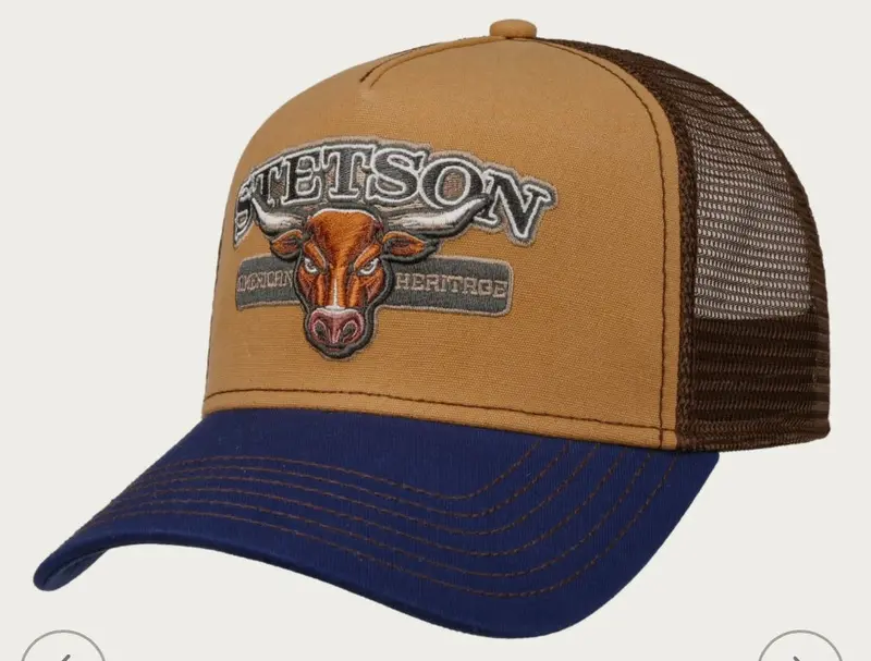 Stetson Ventilated Trucker Hat – Cotton Twill Front 1