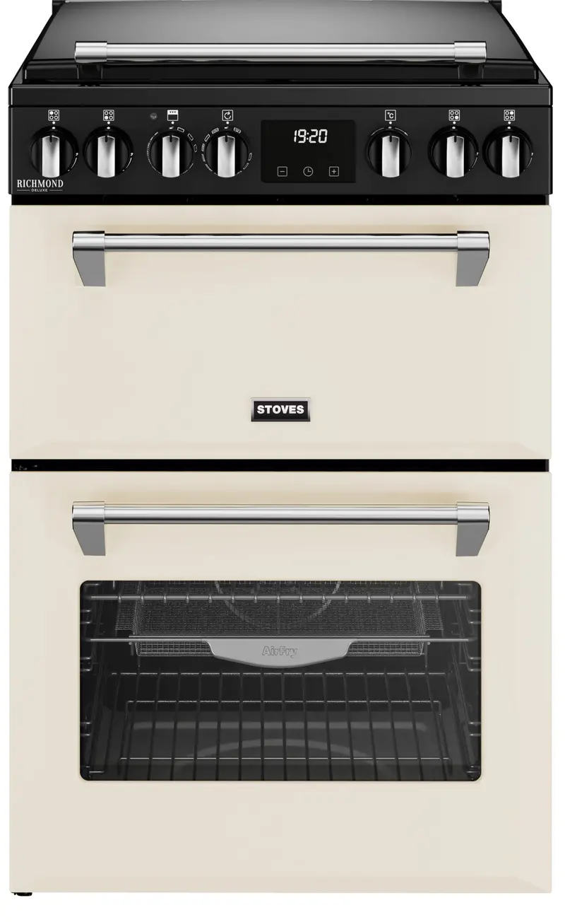 Stoves Richmond Deluxe 60Df 60Cm Dual Fuel Cooker – Cream Finish 1