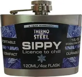 Thermosteel Stainless Steel Hip Flask – Leak-Proof Portable Bottle 1
