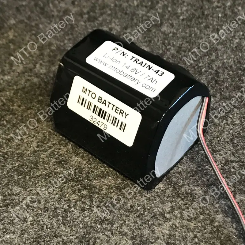 Train-43 14.8V 6.0Ah High-Capacity Lithium Battery Rebuild Service 1