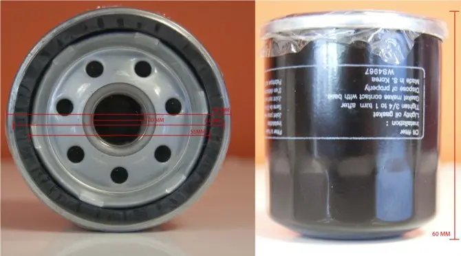 Universal Oil Filter Compatible With Kawasaki, John Deere, And Robin Engines 1