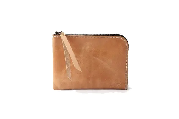 Universal Zip Wallet – Natural Remix Fabric Design 1