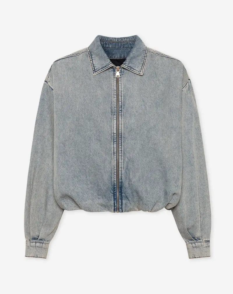 Vintage Blue Bubble-Hem Jacket – Lotte Design 1