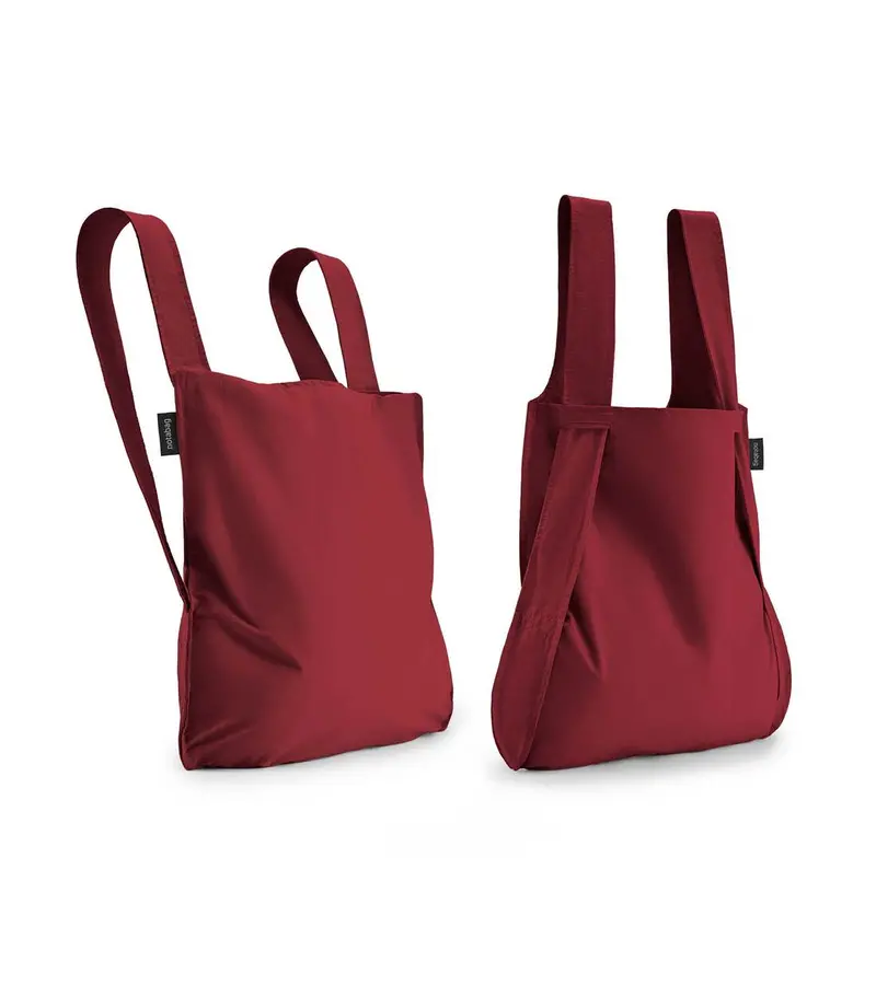 Wine Red Foldable Reusable Tote By Notabag 1