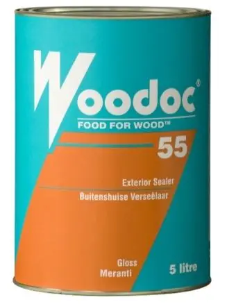 Woodoc 55 Exterior Gloss Sealer – Meranti-Tinted Protective Coating 1
