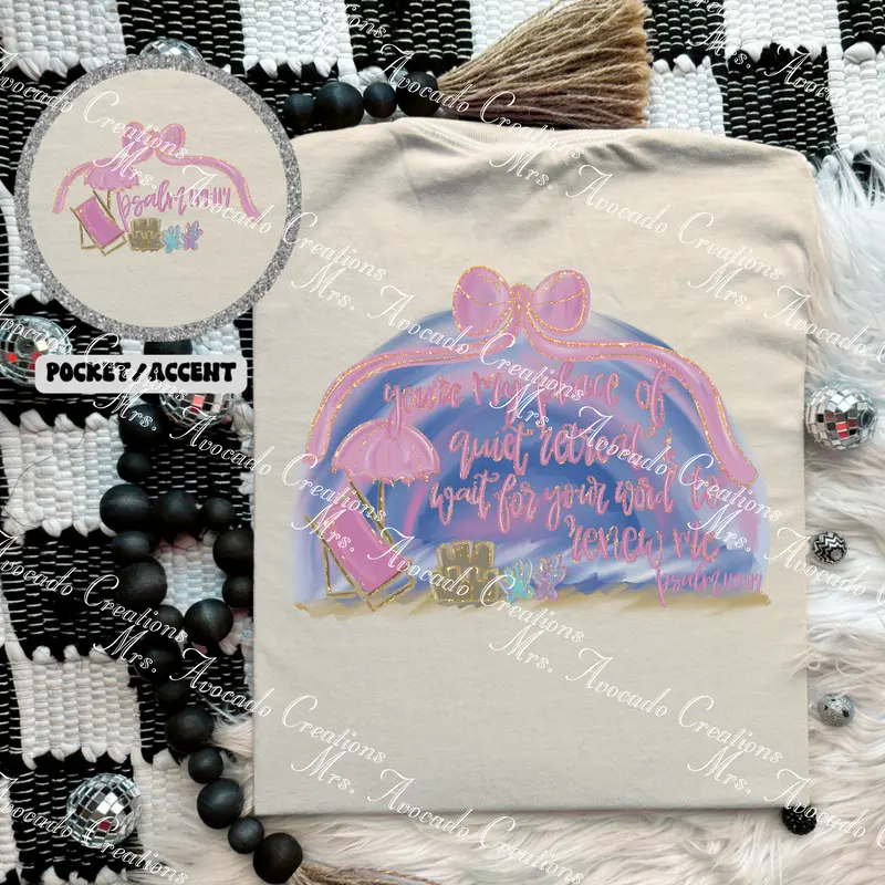 'You'Re My Place Of Quiet Retreat' Faith-Based Design (Front And Back) 1