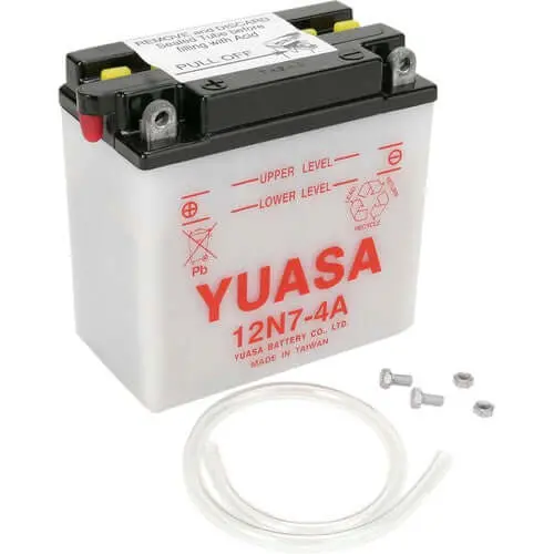 Yuasa 12N7-4A Maintenance-Free Powersport Battery – $10 Core Deposit 1