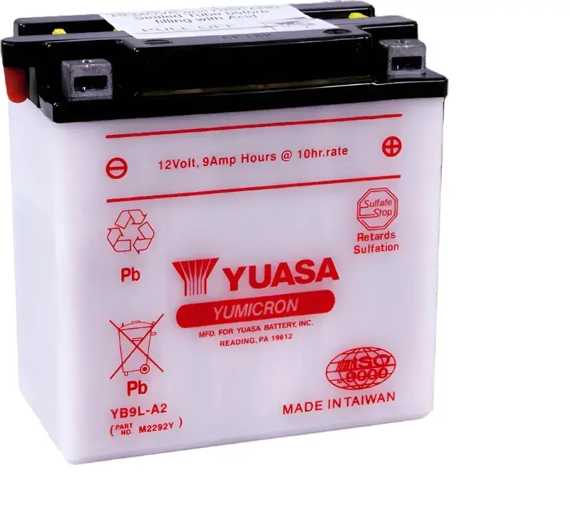 Yuasa Yb9L-A2 Powersport Battery – $10 Core Charge 1