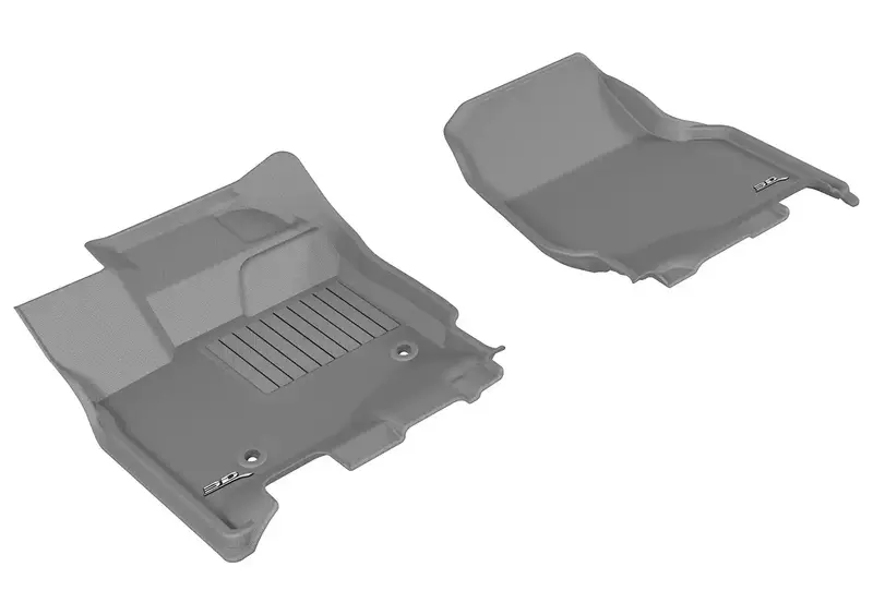 3D Maxpider Kagu Gray Front Floor Mat Set With Eyelets – 2-Piece 1
