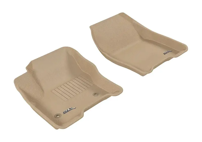 3D Maxpider L1Fr05611502 Kagu Tan Two-Piece Front Floor Mats 1