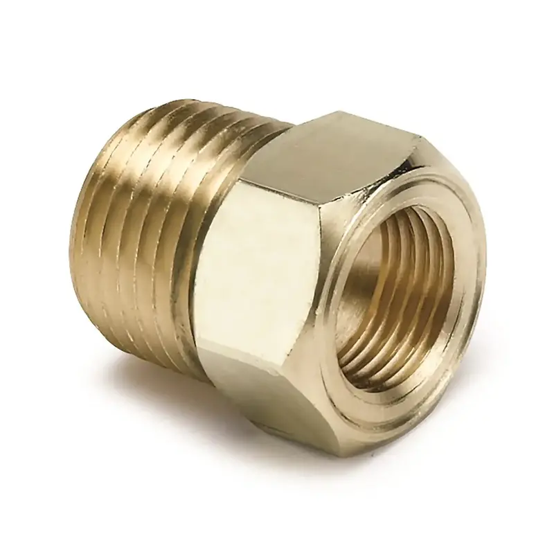 Autometer 2264 Brass 1/2" Npt Male Adapter Fitting – For Mechanical Temperature Gauges 1