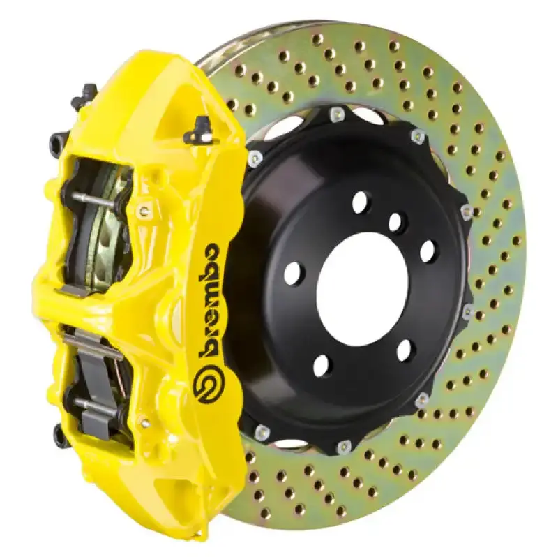 Brembo Front Big Brake Kit For 2005–2014 Mustang Gt – 6-Piston Calipers, 355X32Mm Drilled Rotors 1