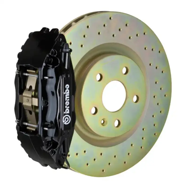 Brembo Gt Big Brake Kit For 2005–2013 Corvette – Front Drilled Black Rotors (355X32Mm) With 4-Piston Calipers 1