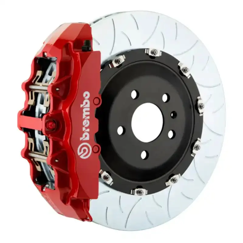 Brembo Gt Big Brake Kit – Front, 6-Piston Calipers With Slotted Two-Piece Rotors (380X34Mm) For 2016+ Jaguar Xf – Red Finish 1
