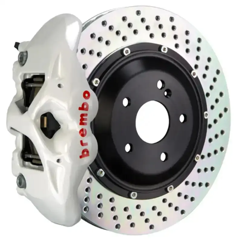 Brembo Gt Rear Big Brake Kit For Mercedes-Benz G55 (2005–2011), G63/G65 Amg (2012–2018) — 380X28Mm Drilled Two-Piece Rotors, White Finish 1