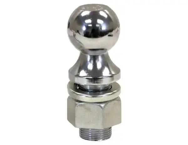 Chrome Trailer Hitch Ball — 2-Inch Diameter, 1-1/4-Inch Shank, 2-Inch Rise 1