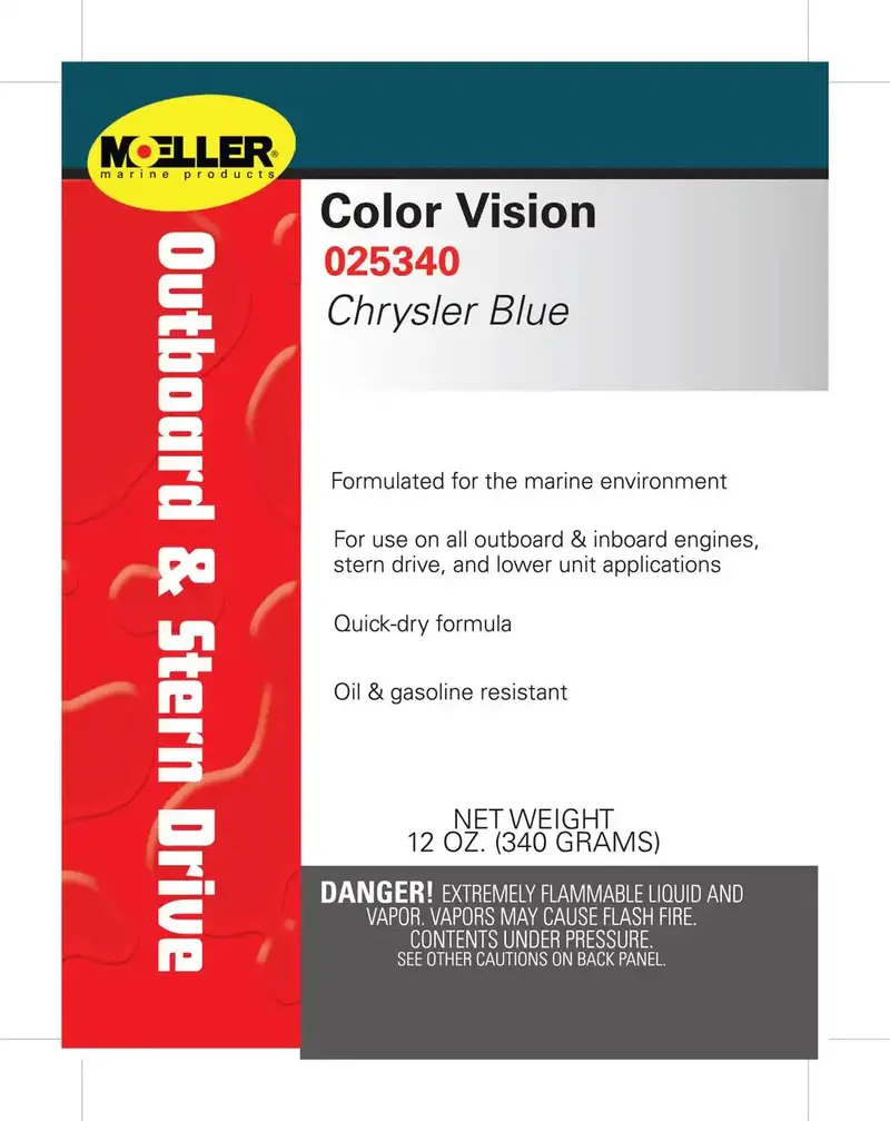 Chrysler Blue Color Vision Paint Match 1