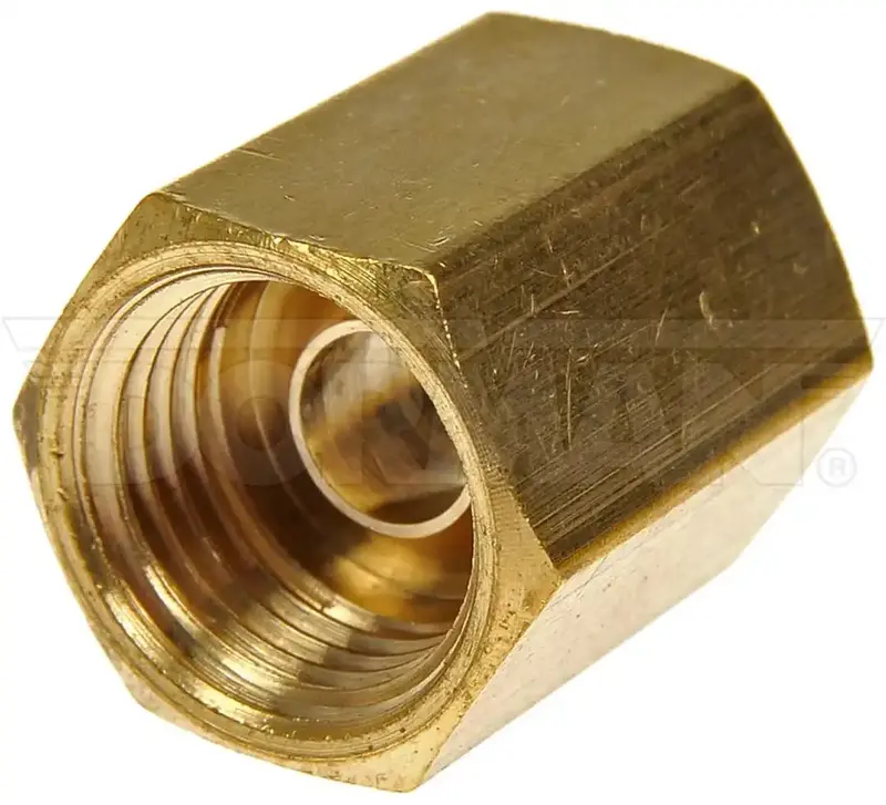 Dorman 785-312D Brass Tube End Fitting Nut – 1/4" Od, 0.64" Length, 2-Pack 1