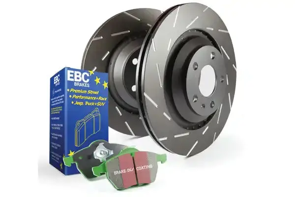 Ebc S2Kr2380 Slotted Brake Rotors – Precision-Cut Narrow Slots Reduce Wind Noise And Improve Bite 1