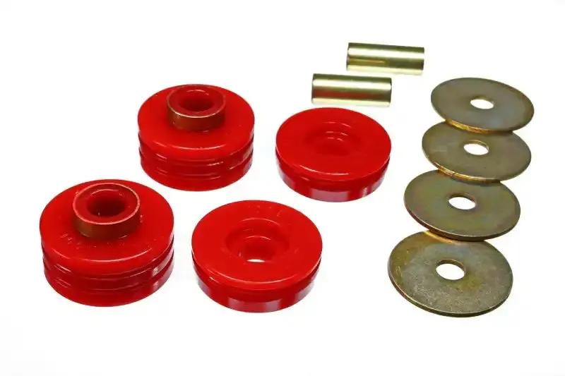 Energy Suspension Transmission Mount Kit – Red Polyurethane Mounts For 1966–1977 Ford Bronco 4Wd 1