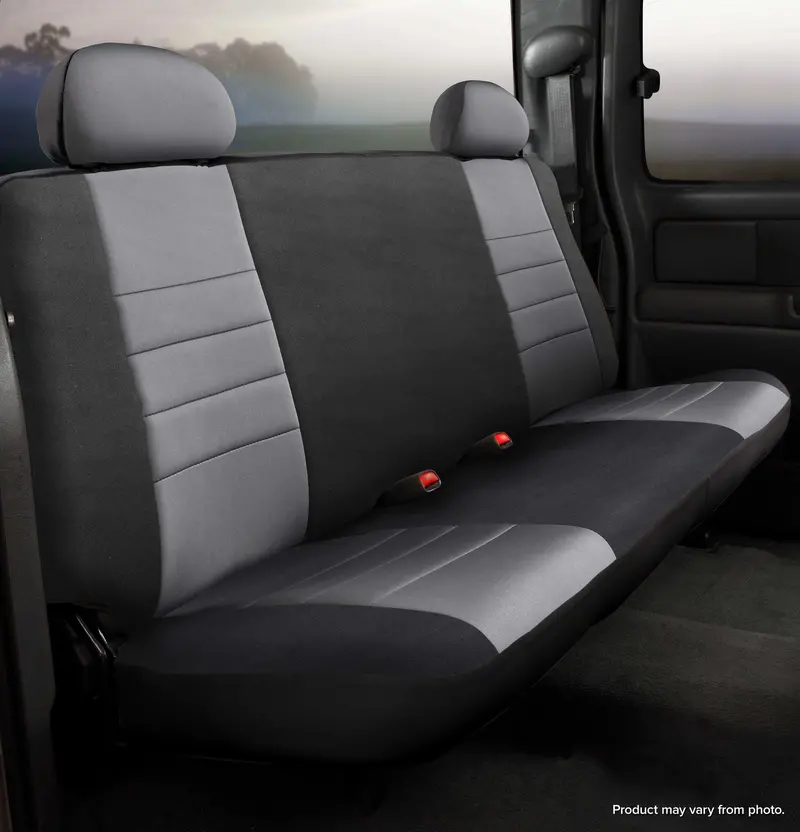Fia Np92-40 Gray Custom Rear Seat Cover – Neoprene Fit With Black/Gray Panel 1