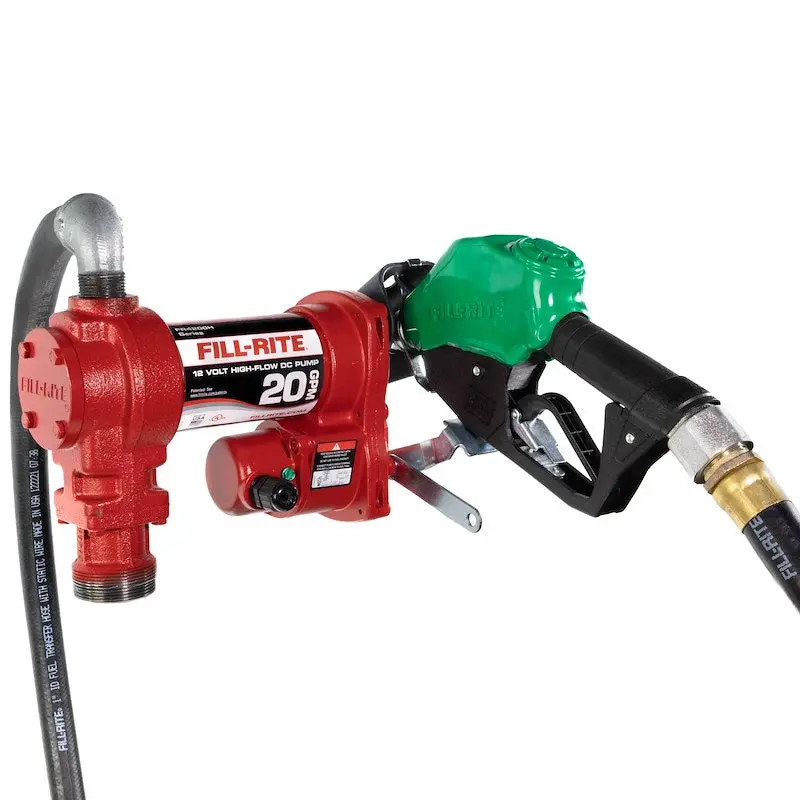 Fill Rite Fr4210Hd 12V Dc High-Flow Transfer Pump – 20 Gpm Capacity With 1-Foot Hose 1