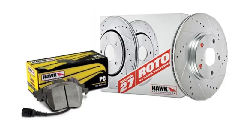 Hawk Performance Sector 27 Brake Kit – Front Axle, Pc Pads Included (Hk5235.320Z) 1