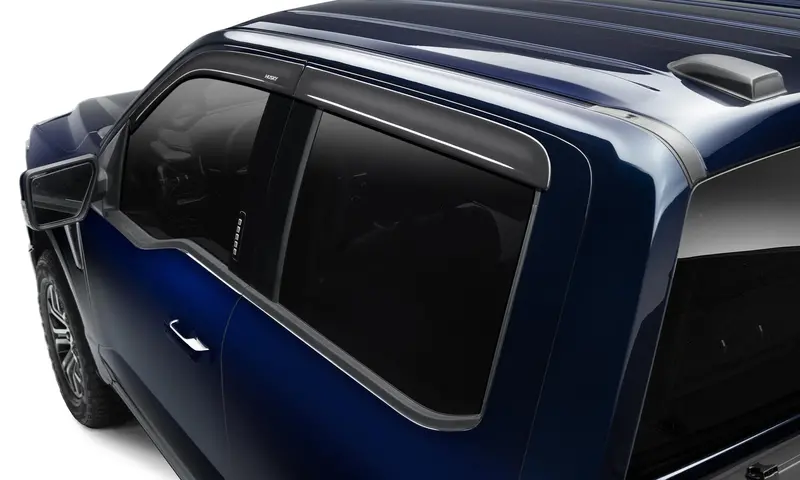 Husky Liners Low-Profile Ventvisor Deflectors – Smoke Finish, 4-Piece Outside-Mount Set 1