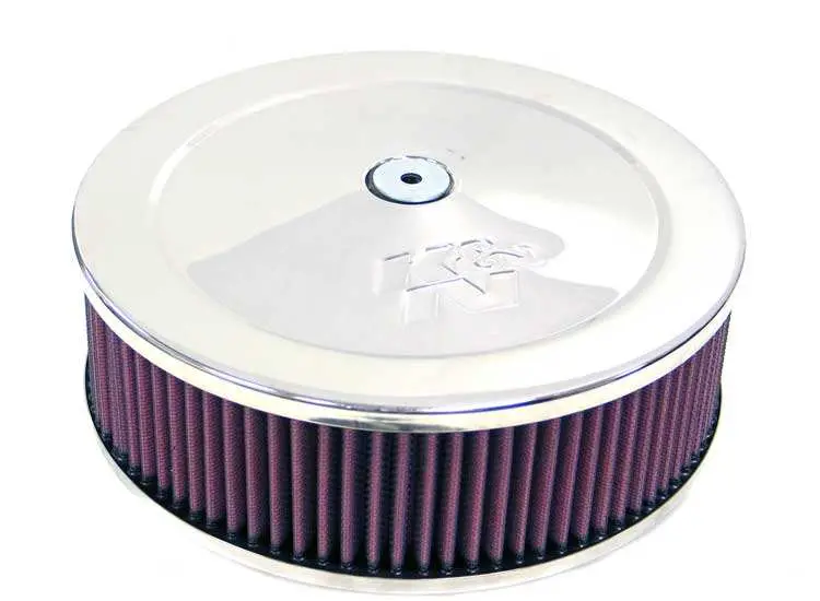 K&N 60-1090 Round High-Flow Air Filter Assembly – Reusable Washable Design 1
