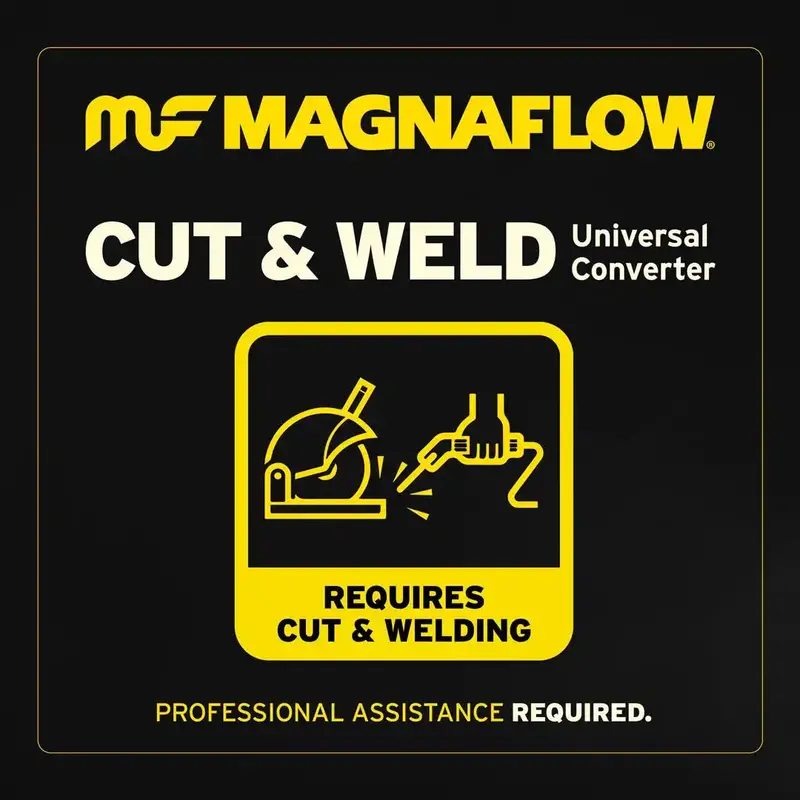 Magnaflow 447105 Universal Catalytic Converter – Obd-Ii Compliant, 2.25" Inlet/Outlet, Front-Mount Fitment 1