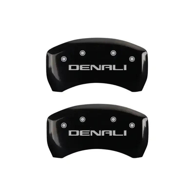 Mgp Denali Black Caliper Covers With Silver Chrome Detailing – Front & Rear – Fits 2019 Gmc Acadia 1