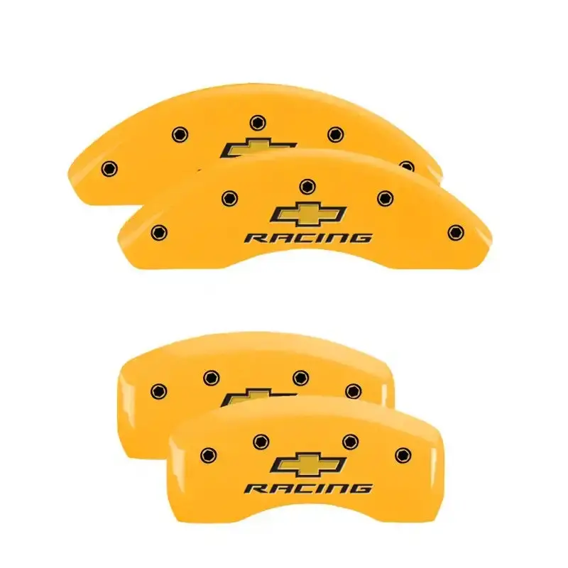 Mgp Engraved Caliper Covers – Front & Rear Set, Ssr Black Finish With Silver Accent Detailing 1