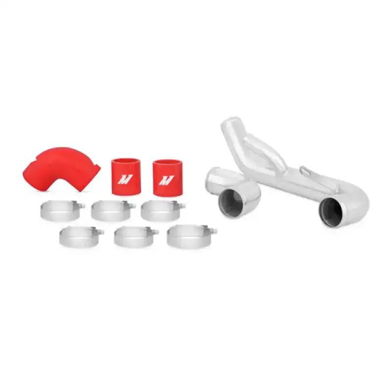 Mishimoto Red Lower Intercooler Pipe Kit – Performance Upgrade For 2008+ Mitsubishi Lancer Evolution X 1