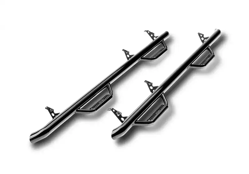 N-Fab F1885Qcr Gloss Black Nerf Step System – Integrated Side Step With Rugged Style 1