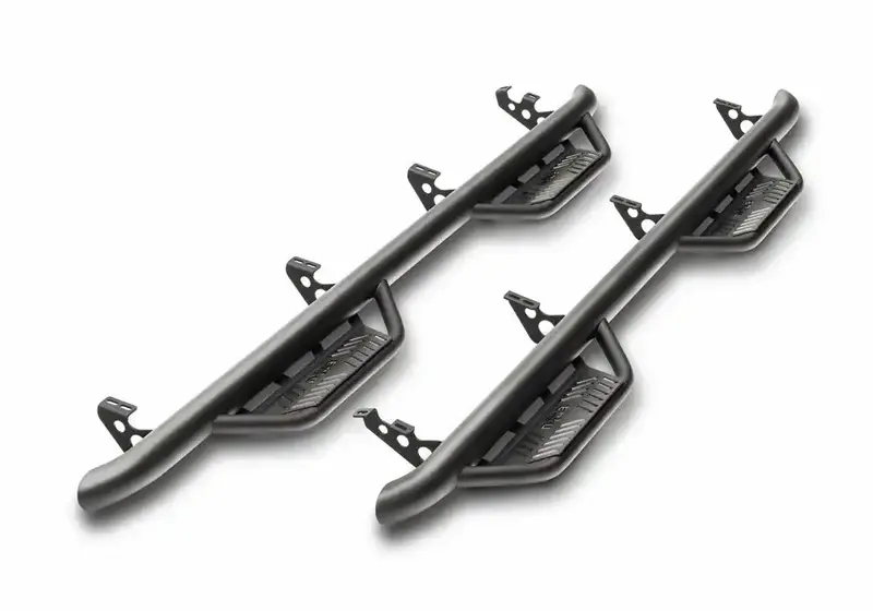 N-Fab Hpf9973Qc-Tx Podium Lg Cab Steps – 2-Step Black Entry System For 1999–2016 Ford Supercab 1