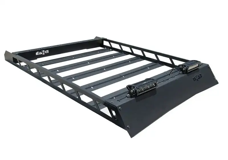 N-Fab T102Mrf Bolt-On Aluminum Modular Roof Rack – Textured Black For Toyota 4Runner (2010–2023) 1