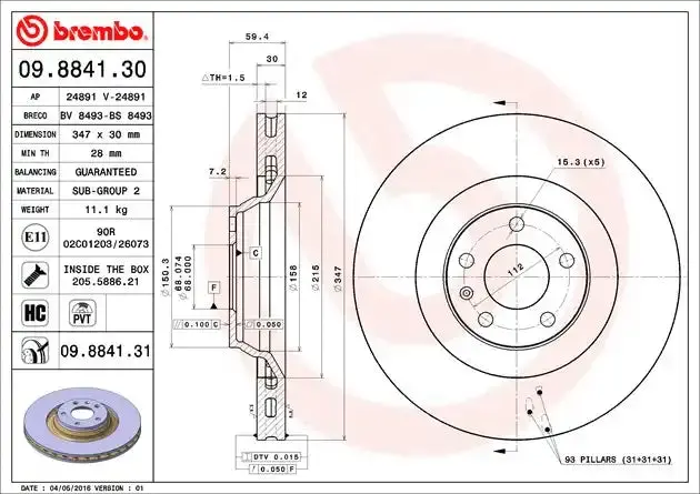 Precision-Machined Brake Disc Rotor – Standard Or Performance Grade Options 1