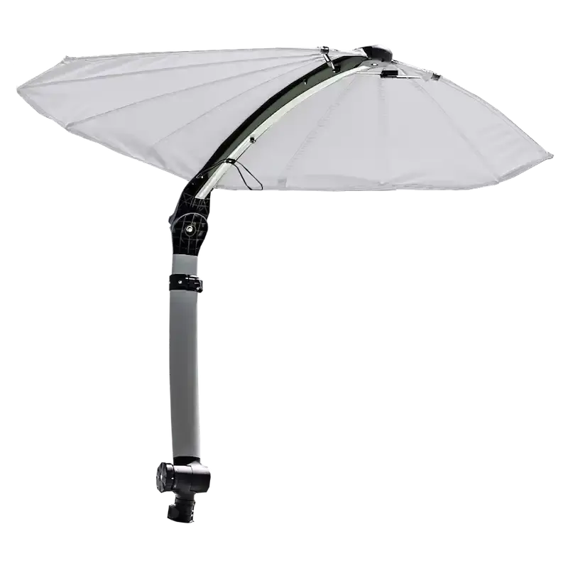 Taco Shadefin Mini Retractable Shade Awning With White Fabric 1