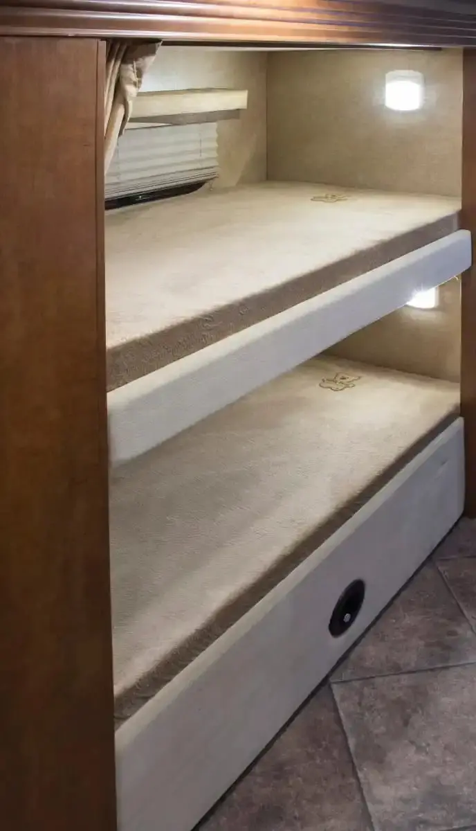 Teddy Bear Bunk Bed Mattress – Tan, 28" X 74" X 3" Foam Core 1